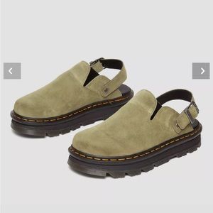 Dr Marten ZEBZAG SUEDE CASUAL SLINGBACK PLATFORM MULES